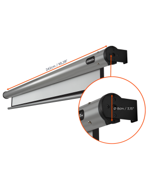CELEXON HomeCinema Motorleinwand, Bilddiagonale (cm): 267 cm