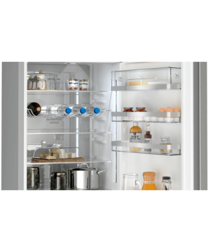 SIEMENS KG39NXICF iQ300 Kühlgefrierkombination (C, 162 kWh, 2030 mm hoch, Inox-antifingerprint)