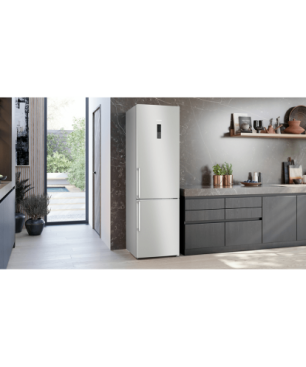 SIEMENS KG39NXICF iQ300 Kühlgefrierkombination (C, 162 kWh, 2030 mm hoch, Inox-antifingerprint)