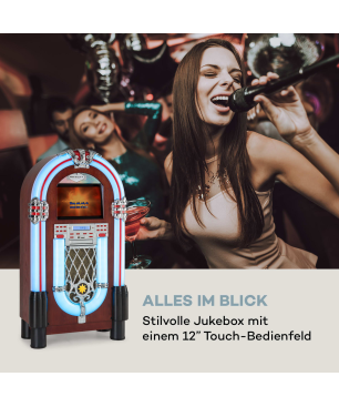 AUNA Graceland Touch Jukebox, Braun
