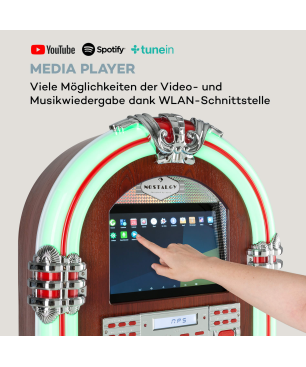 AUNA Graceland Touch Jukebox, Braun