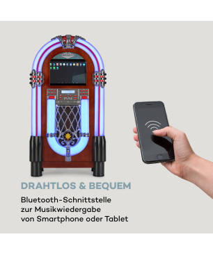 AUNA Graceland Touch Jukebox, Braun
