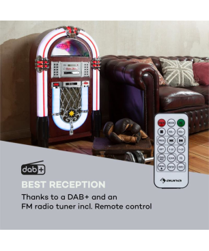 AUNA Graceland DAB Jukebox, Braun