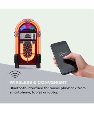 AUNA Graceland DAB Jukebox, Braun