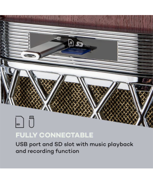 AUNA Graceland DAB Jukebox, Braun
