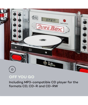 AUNA Graceland DAB Jukebox, Braun