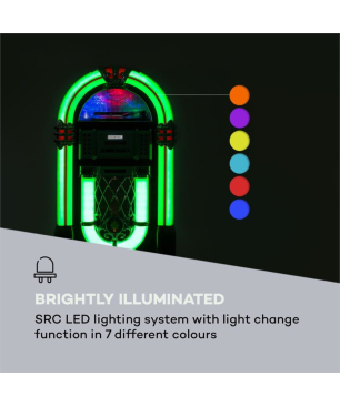 AUNA Graceland DAB Jukebox, Braun