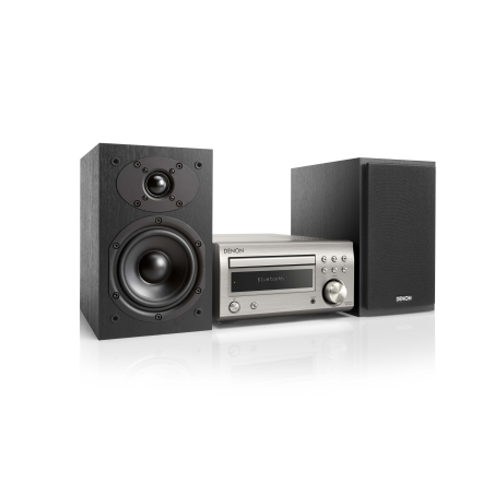 DENON D-M 41 SILBER/SCHWARZ Kompaktanlage (Premium-Silber/Schwarz)