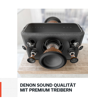 DENON HOME 350 Lautsprecher App-steuerbar, Bluetooth, Schwarz