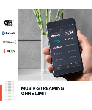 DENON HOME 350 Lautsprecher App-steuerbar, Bluetooth, Schwarz