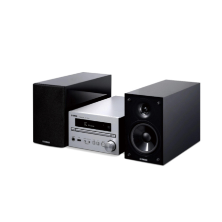 YAMAHA MCR-B 370 D SILBER/PIANOBLACK Kompaktanlange (Schwarz/Silber)