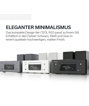 DENON CEOL N 10 SCHWARZ Kompaktanlage (Schwarz)