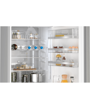 SIEMENS KG39N2LCF iQ300 Kühlgefrierkombination (C, 162 kWh, 2030 mm hoch, inox-look)