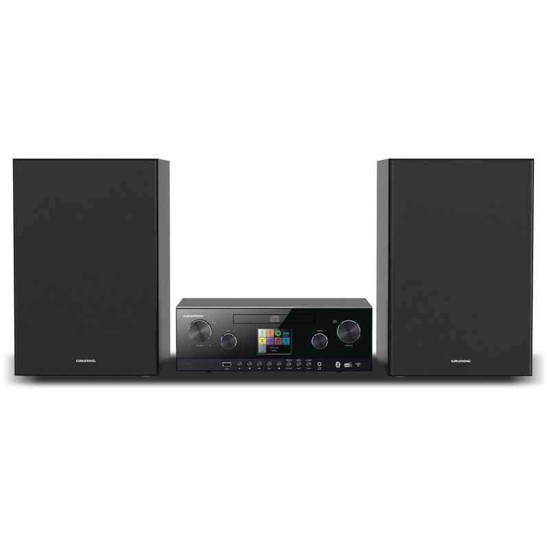 GRUNDIG CMS 5000 BT DAB+ WEB Hifi-Anlage (Schwarz)