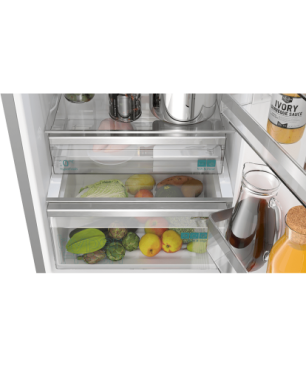 SIEMENS KG39N2LCF iQ300 Kühlgefrierkombination (C, 162 kWh, 2030 mm hoch, inox-look)