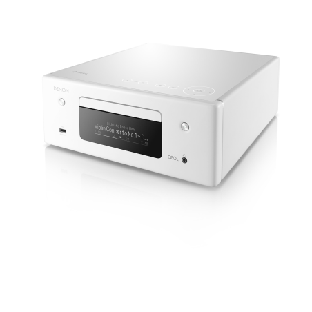 DENON RCD-N 10 WEISS Netzwerk CD-Receiver (Weiss)
