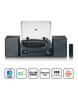 LENCO MC-460BK Musikcenter (Schwarz)