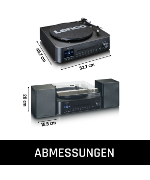 LENCO MC-460BK Musikcenter (Schwarz)