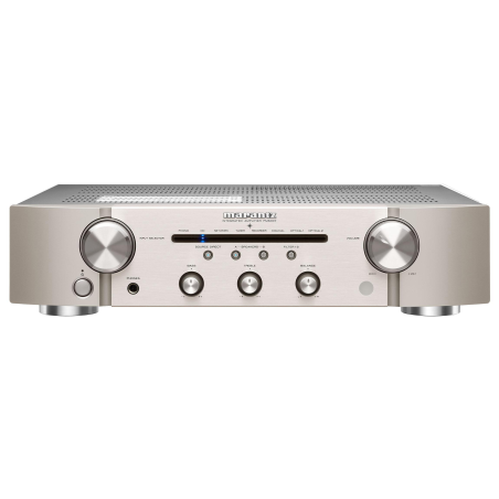 MARANTZ PM6007 Vollverstärker (2Kanäle, 60 Wattpro Kanal, Silber-Gold)