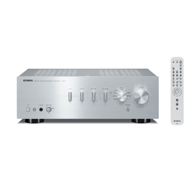 YAMAHA A-S301 VerstärkerKanäle, 95 Wattpro Kanal, Silber)