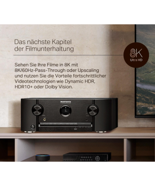 MARANTZ SR5015 AV Receiver (7.2 Kanäle, Schwarz)