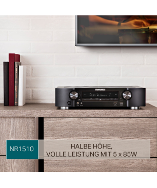 MARANTZ NR 1510 AV-Receiver (5.2 Kanäle, Schwarz)