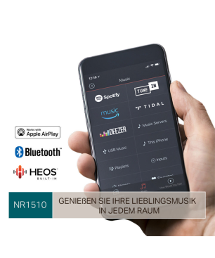 MARANTZ NR 1510 AV-Receiver (5.2 Kanäle, Schwarz)