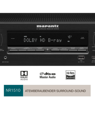 MARANTZ NR 1510 AV-Receiver (5.2 Kanäle, Schwarz)