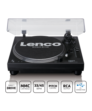 LENCO L-3818BK Plattenspieler Schwarz