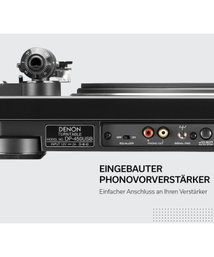 DENON DP-450USB Plattenspieler Schwarz