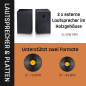 LENCO LS-500BK - 2 externe Lautsprechern - Bluetooth Plattenspieler Schwarz
