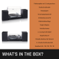 LENCO LS-500BK - 2 externe Lautsprechern - Bluetooth Plattenspieler Schwarz