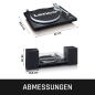 LENCO LS-500BK - 2 externe Lautsprechern - Bluetooth Plattenspieler Schwarz