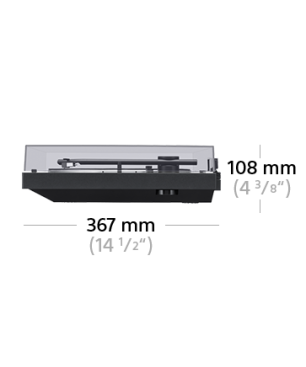 SONY PS-LX310BT Plattenspieler Schwarz