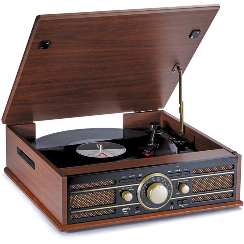 BIGBEN TD103 Plattenspieler Braun