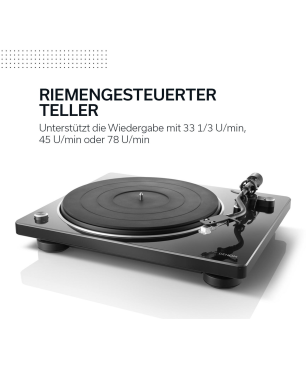 DENON DP 400 SCHWARZ Plattenspieler Schwarz