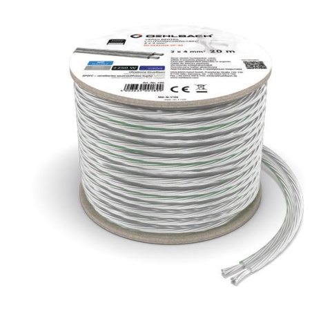 OEHLBACH D1C189 Silverline SP-40, Lautsprecherkabel, 20 m
