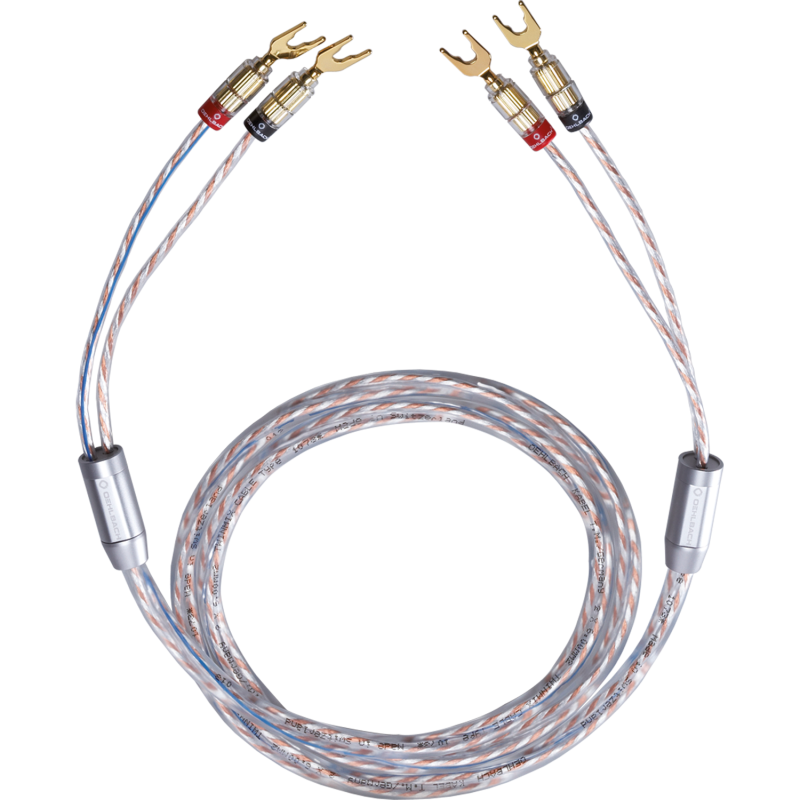 OEHLBACH Twin Mix Two L, Hochwertiges Set 2 x 6,0 mm², 1 Paar, Lautsprecherkabel, 400 cm
