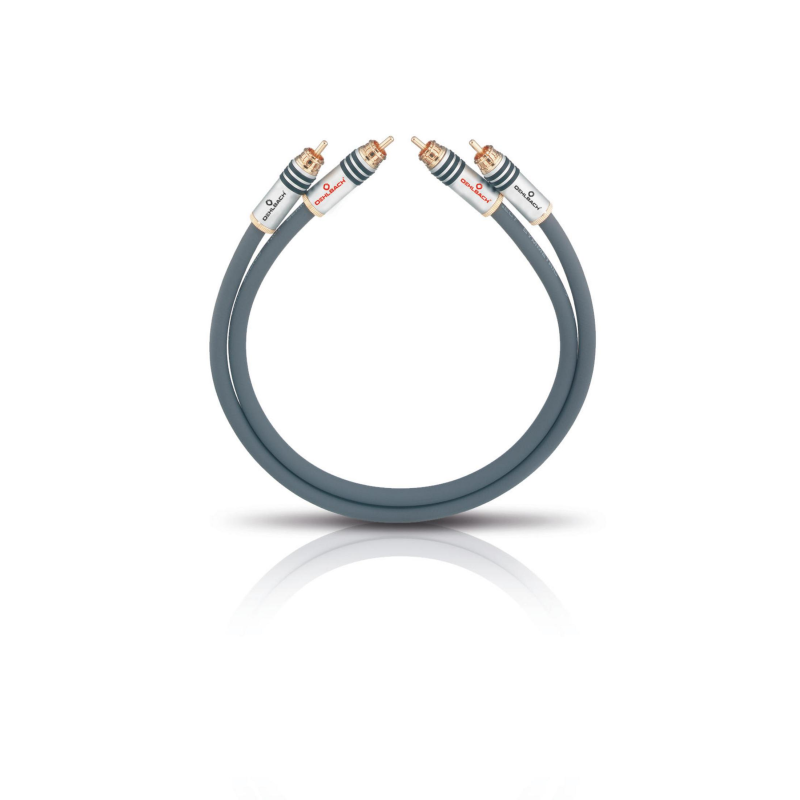 OEHLBACH 2096 NF 14 MASTER SET SYM 2X3,5M PLATINGRAU, Audio Kabel, 350 cm