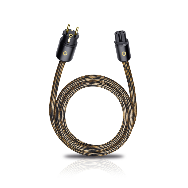 OEHLBACH XXL Powercord Netzkabel, Sepia