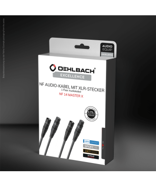 OEHLBACH 2085 NF 14 MASTER SET 2X4,75M KONF MIT XLR, Audio Kabel, 475 cm