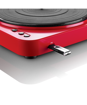 LENCO L-85 Plattenspieler Rot