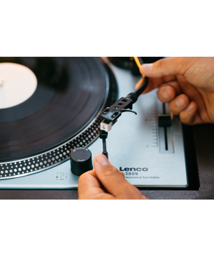 LENCO L-3809ME Plattenspieler Metallic Blau