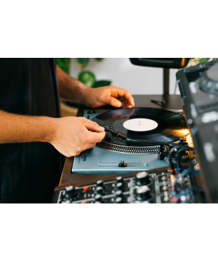 LENCO L-3809ME Plattenspieler Metallic Blau