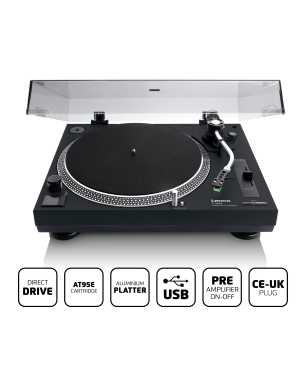 LENCO L-3828BK Plattenspieler Schwarz