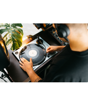 LENCO L-3809ME Plattenspieler Metallic Blau