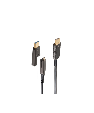 SHIVERPEAKS Optisches HDMI Verlegekabel-Set, 4K, 75,0m AOC Kabel