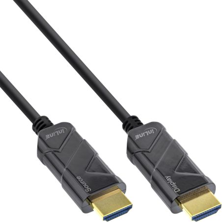 INLINE HDMI AOC Kabel HDMI - High Speed mit Ethernet Premium HDMI 50 m