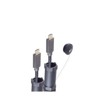 SHIVERPEAKS Optisches HDMI Trittfest (Armored) Kabel, 4K, 15m AOC Kabel