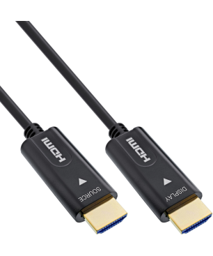 INLINE HDMI AOC Kabel HDMI - High Speed mit Ethernet Premium HDMI 80 m